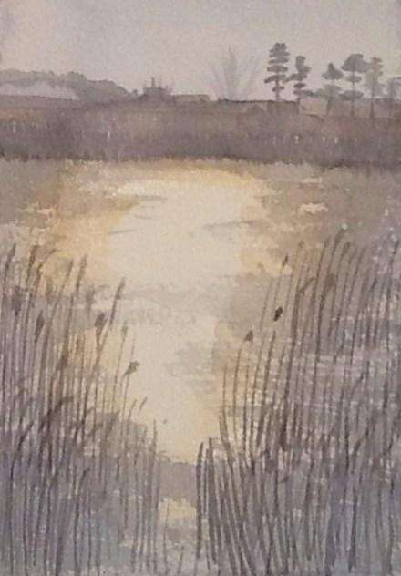 Into the sun at Snape Maltings