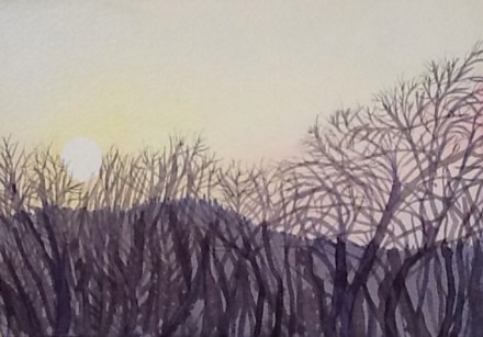 The end of a lovely March day