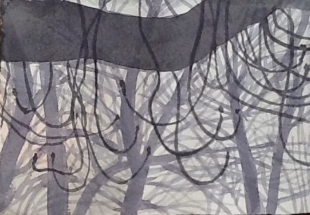 Candelabras of the red flowering horse chestnut about to do their thing