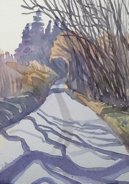 Farther up the road bit of PemPem's new walk