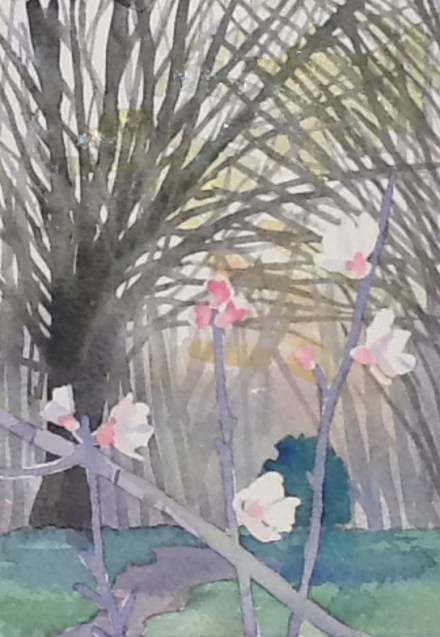 Blossom and hornbeam