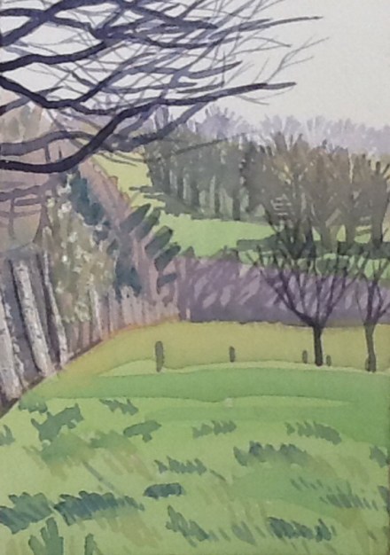 A windy spot for a picnic