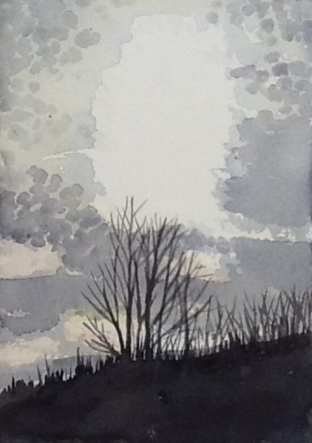 Sunset from the train window