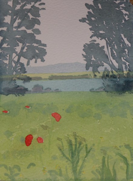 Bucolic view beyond Bert and Mima's House, Peasenhall.